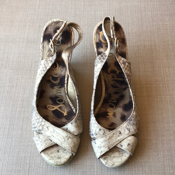 NWOT Sam Edelman Arianna Espadrilles snakeskin - Picture 7 of 8